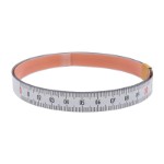 Self Adhesive Pit Measuring Tape 1Mx13 mm, L to R WHITE